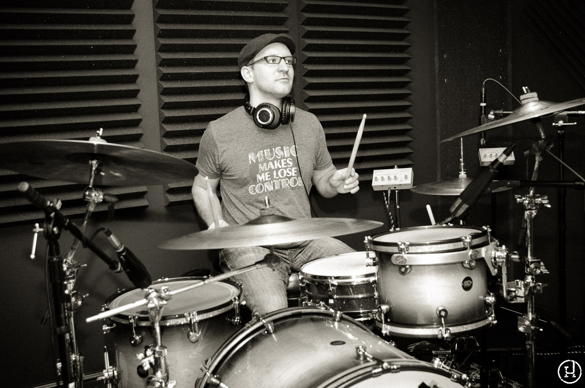 Sanctus Real recording demos at MadSam Studios for their upcoming album Run