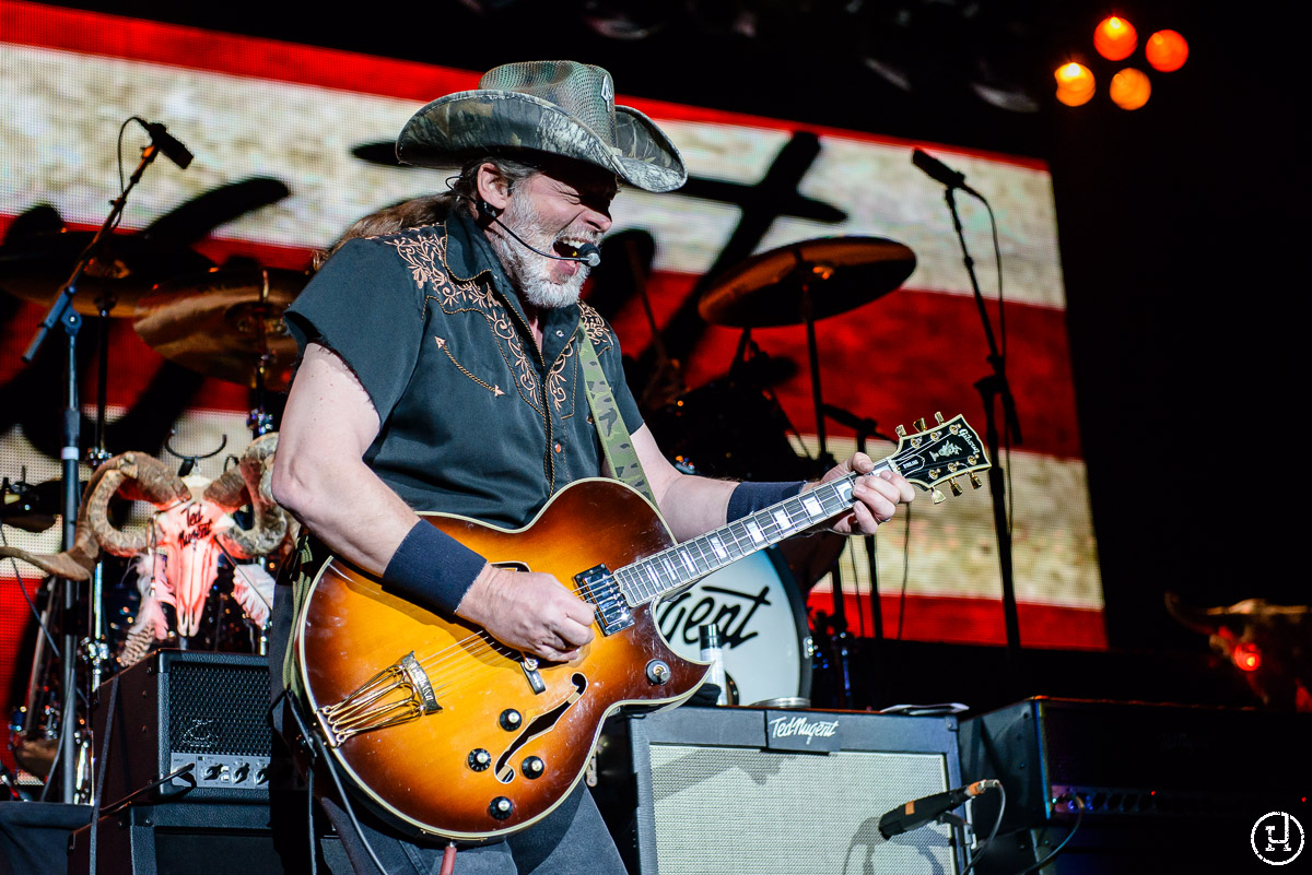 Ted Nugent performs at The Huntington Center in Toledo, OH on April 21, 2013 (Jeff Harris)