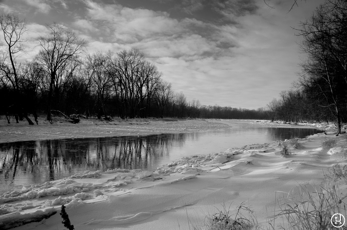 A winter morning at Sidecut Metropark on February 13, 2010