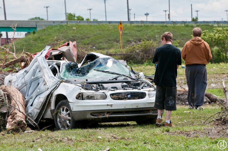 The aftermath of the tornado that swept through Northwest Ohio on June 5, 2010
