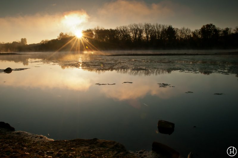 Sunrise at Sidecut Metropark in Maumee, OH