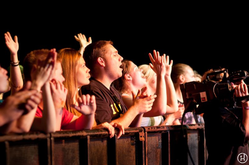 Casting Crowns perform at the Iowa State Fair in Des Moines, IA on August 11, 2011 (Jeff Harris)